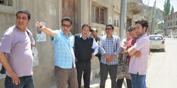 Executive Councillor, Kacho Mohd Feroz Inspects Bypass Bridge Work at Adul Ground, Kargil