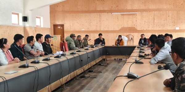 Ladakh IT Secretary Reviews Hunder Waste Management