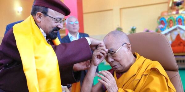 CEC Dr. Mohd Jaffer Akhoon Meets His Holiness the 14th Dalai Lama at Karsha Photang, Zanskar