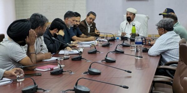CEC Kargil Reviews Land Compensation and NH-301 Road Work