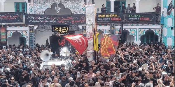Massive Religious Procession in Drass on the Eve of Shahadat of Imam Zainul Abideen (A.S.)