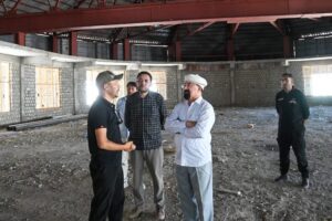 Dr.  Jaffer Akhoon Inspects Conference Hall Construction Work at Council Sectt.