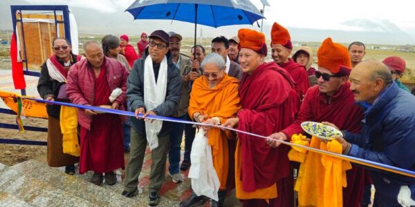Er. Punchok Tashi Inaugurates Buddha Statue at Eco Park, Padum 