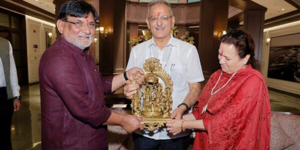 LG Kavinder Reaches Daman & Diu, Reviews Infrastructure Projects, and Pays Obeisance at Somnath Temple