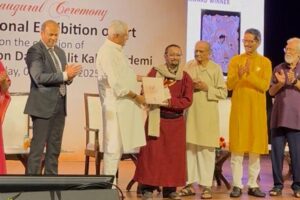 Ladakhi Artist Skarma Sonam Tashi Wins National Award at 64th National Exhibition of Art
