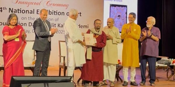 Ladakhi Artist Skarma Sonam Tashi Wins National Award at 64th National Exhibition of Art
