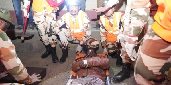Night Mock Drill exercises conducted at Choglamsar and Lungmar near Lamdon