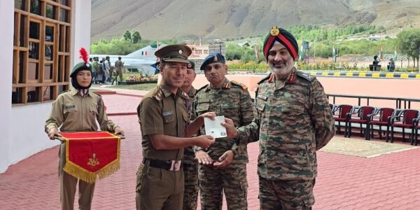 Lt. Dr. Mohmad Hussain of Kargil Honoured with DG NCC’s Commendation Card