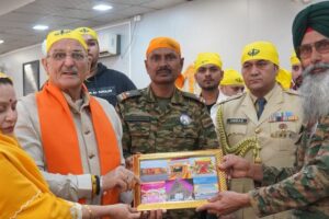 Ladakh Lieutenant Governor Visits Gurudwara Pathar Sahib