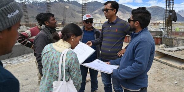 EC Er. Punchok Tashi Reviews RDD projects in Zanskar