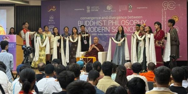 Geshe Dorje Damdul la Inspires Himalayan Youth with a Talk on Buddhism and Science