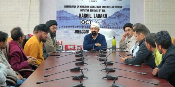 CEC Kargil Dr. Akhoon Launches NECP, Distributes Induction Cookstoves to Beneficiaries