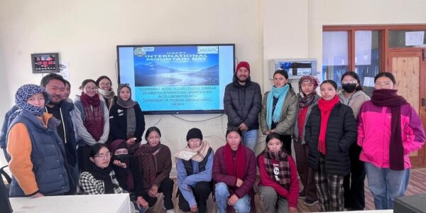 Government Model Degree College Zanskar Celebrates World Mountain Day