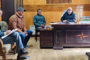 SDM, Khaltse, Holds Meeting with Officers of Sub Division Khaltse