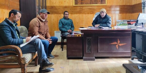SDM, Khaltse, Holds Meeting with Officers of Sub Division Khaltse