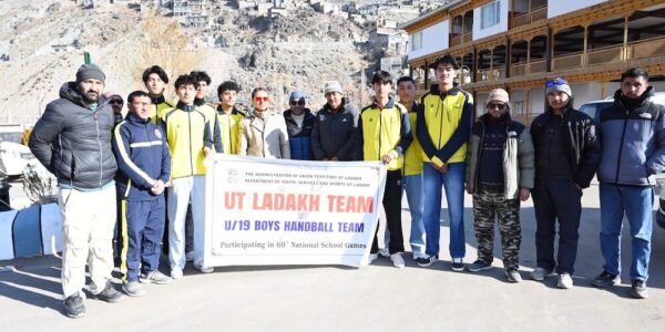 ADC Kargil flags-off Boys Handball team for 69th National School Games