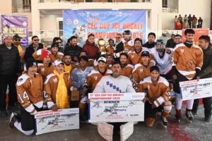 Drass Warriors Clinch 17th CEC Ice Hockey Championship 2026 Title in Kargil