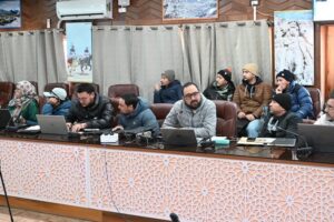 E-Office Training Session for District Officers held at conference hall, Baroo