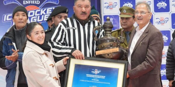 LG Ladakh Praises Sports as Driver of Youth Empowerment & Winter Tourism at Ice Hockey League Finale