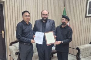 LAHDC Kargil CEC Signs Condolence Book for Shaheed Ayatollah Syed Ali Khamenei at Iranian Embassy