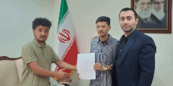 Kargil Boys Hostel Jammu Submits Donation to Iranian Embassy, Expresses Condolences and Solidarity