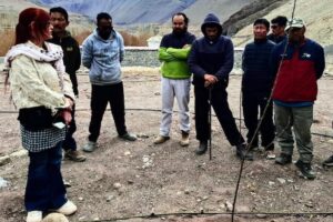 Block Plantation with Automated Drip Irrigation Launched under PMKSY–WDC 2.0 IWMP LEH RDD &PRI at Saspol Community Land