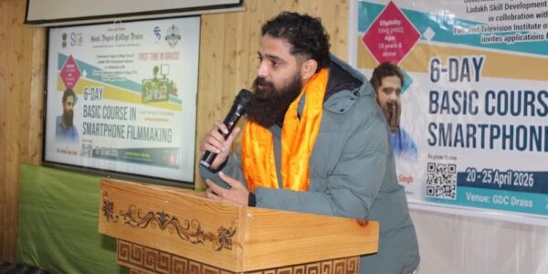 6-Days Basic Course in Smartphone Filmmaking Begins at Government Degree College Drass