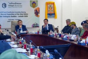 Preparations gain momentum for the Sacred Buddha Relics exposition in Ladakh