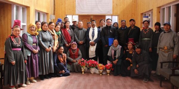 Vice Chancellor, UoL visits KVK Nyoma; reviews progress, promotes agricultural innovations