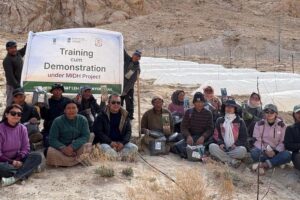 KVK Nyoma & UoL Conduct Successful Horticulture Development Programme at Model Apple Orchard, Himya (Rong Changthang)
