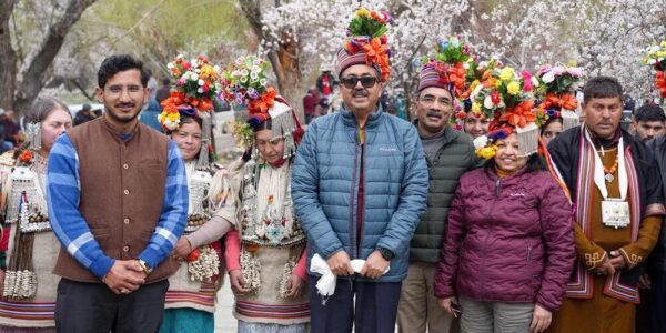 Apricot Blossom Festival Celebrated at Dha-Bema Lasthang with Senior Ladakh Officials & Tourists