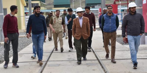 Deputy Commissioner Drass visits PGCIL Grid Station, Interacts with staff