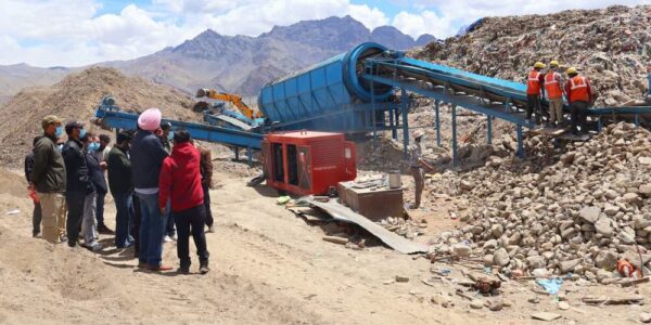Commissioner Secretary PHE/I&FC Ladakh inspects Various Development Projects in Kargil