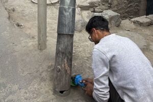 Special Drive Initiated to Remove Unnecessary Poles and Hanging Wires in Kargil City