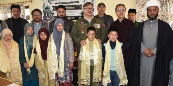 DC and SP Drass attend Felicitation Ceremony of Jamia Masjid Darul Tabligh in Honour of Meritorious Students