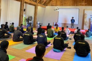Day 12 of Yoga Session Conducted at MIMC by Yoga Expert Rohit Rawat