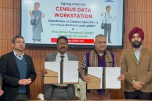 Directorate of Census Operations Signs MoU with University of Ladakh for Census Data Workstations in Leh & Kargil