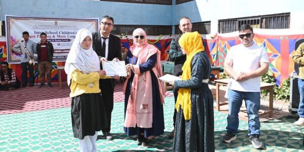 Inter-School On-Spot Painting and Music Competition Held at GHSS Choskore