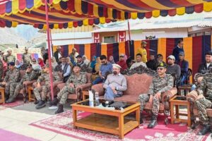 CEC Kargil Attends Flag-In Ceremony of National Integration Tour at Helipad Kargil