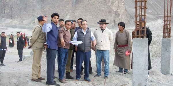 Chief Secretary Ashish Kundra undertakes three-day tour of Nubra District to review developmental projects and public infrastructure