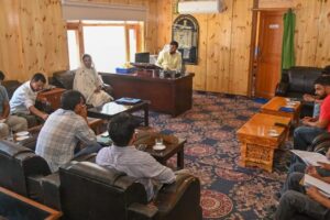 Executive Councillor Altaf Hussain Holds First Review Meeting with I&FC and PHE Departments