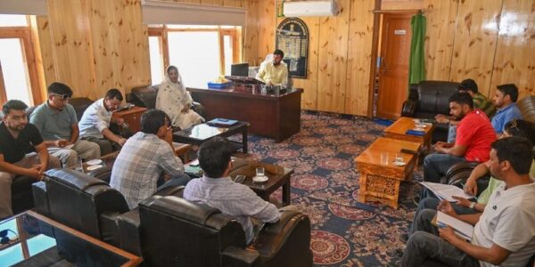 Executive Councillor Altaf Hussain Holds First Review Meeting with I&FC and PHE Departments