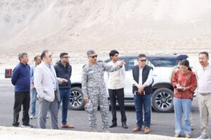 Chief Secretary, Kundra reviews expansion plan and ongoing works at Thoise airport