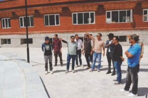 Administrative Secretary HUDD Inspects Developmental Works and Sewage Treatment Plant in Leh