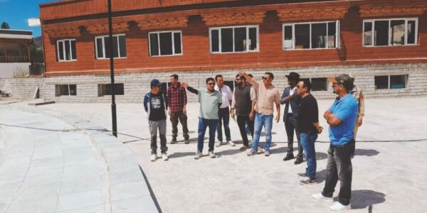Administrative Secretary HUDD Inspects Developmental Works and Sewage Treatment Plant in Leh