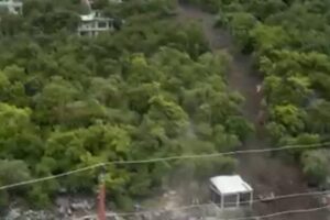 Cloudburst Triggers Dangerous Flash Flood in Hardass, Village Escapes Major Damage
